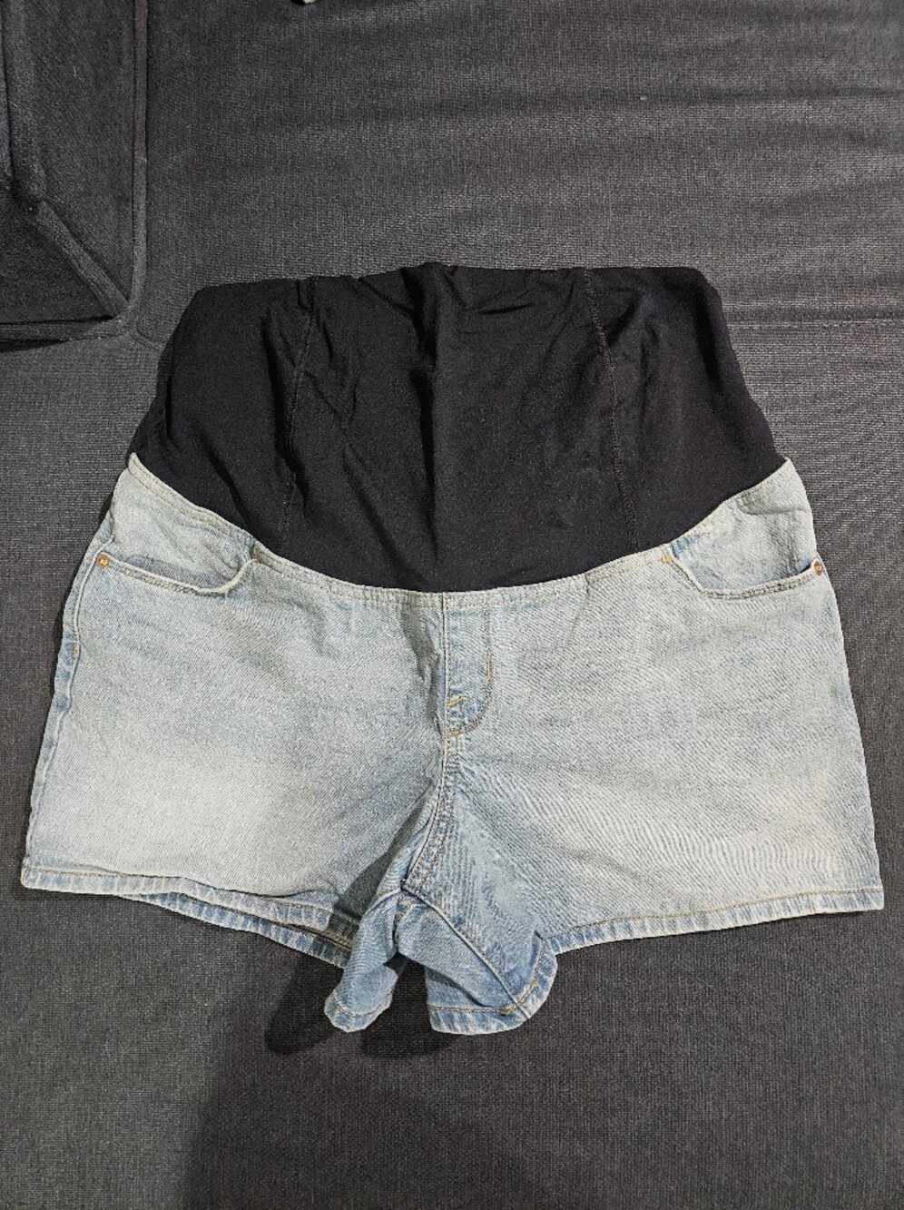 Midi Jean Shorts Maternity